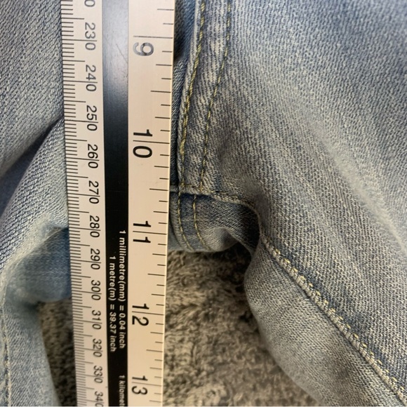 Levis 314 Shaping Straight Light Wash 31W/32L Stretchy Denim Jeans High Rise 70s - Picture 9 of 15